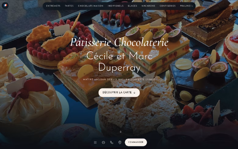 Aperçu du site Cécile et Marc Duperray
